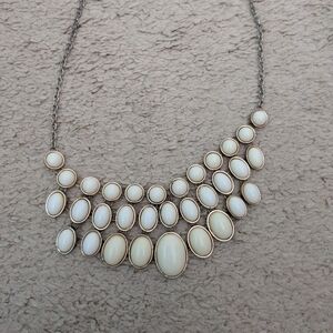 Classic Cream Statement Necklace - Unbranded